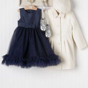 Janie and Jack navy silk tulle Holiday Traditions 2011 dress